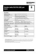Sonda radio RLP40 (QE) per torni